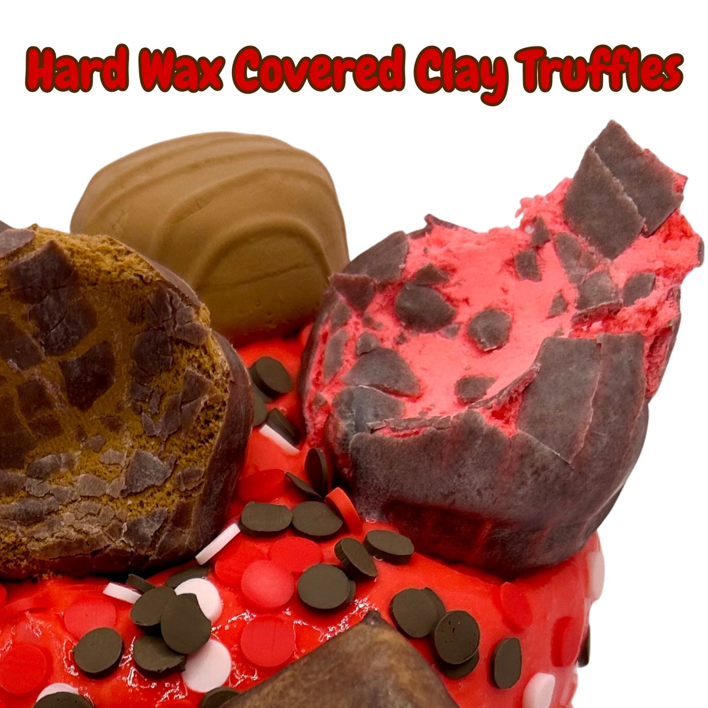 Chocolate Raspberry Truffles Clay Wax DIY Slime Kit
