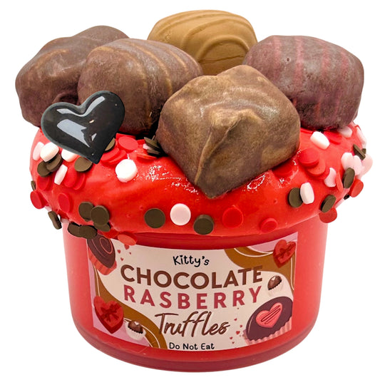 Red valentines day butter slime chocolate truffles clay wax accessories add ins